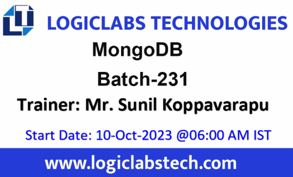 MongoDB By Mr. Sunil Koppavarapu - Batch - 231 cover