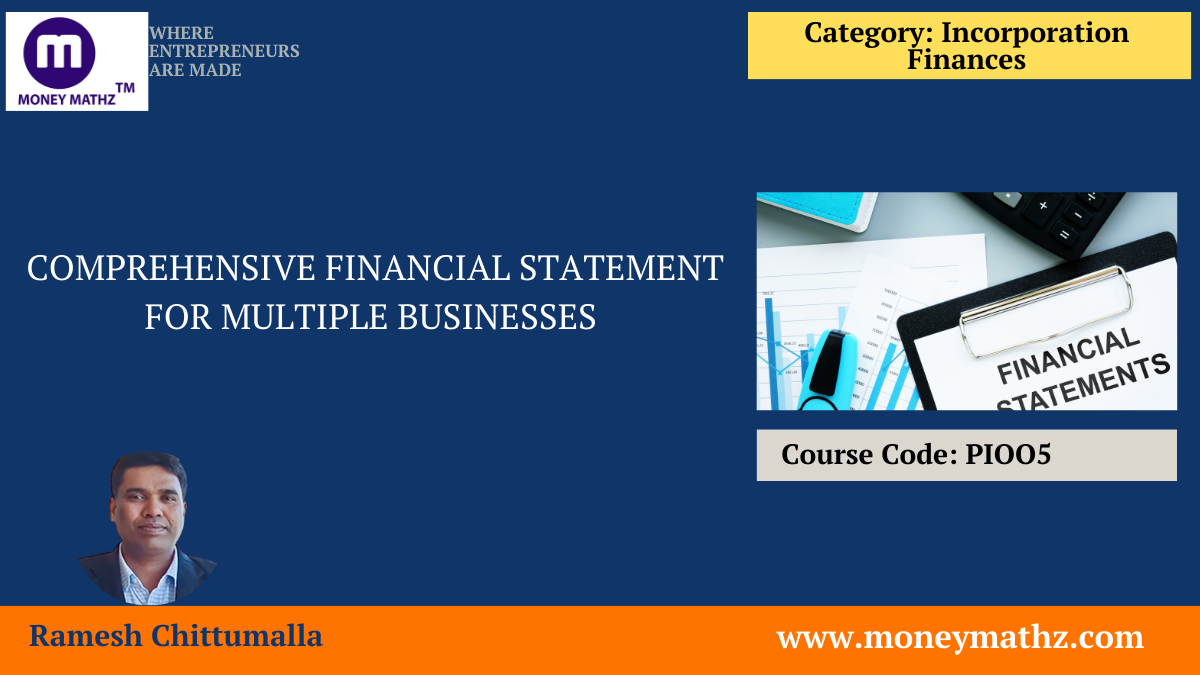 Master Financial Statement: Single Page Template for Multiple Businesses cover