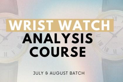 Wrist Watch Analysis Course July & August cover