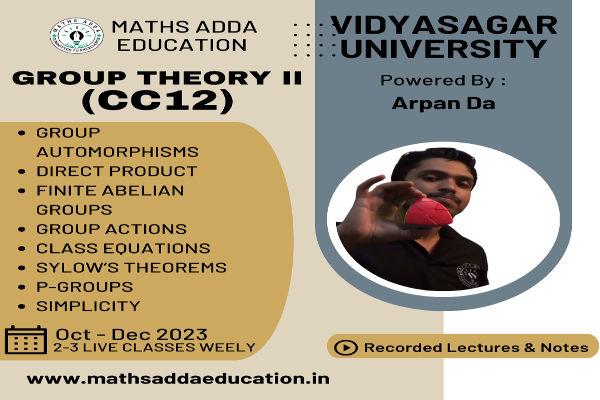 CC 12 (Group Theory II) for Vidyasagar University cover