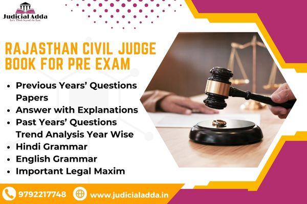 Rajasthan Civil Judge Book for Pre Exam cover
