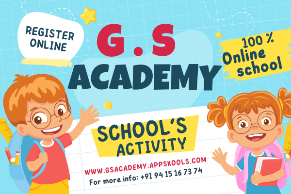 G. S ACADEMY - SCHOOL'S ACTIVITY cover