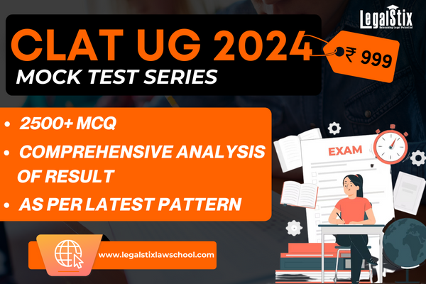 CLAT UG 2024 Mock Test Series (As per Latest Pattern) cover