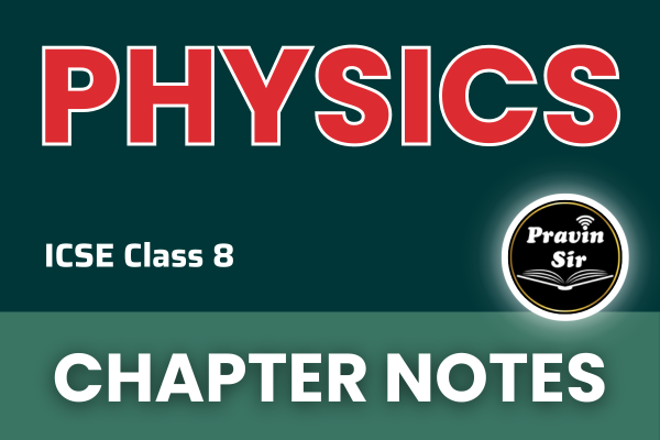 Class 8 PHYSICS ICSE cover