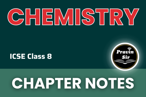 Class 8 CHEMISTRY ICSE cover