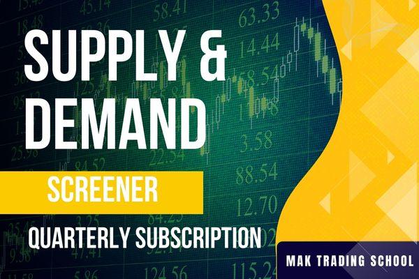 Supply and Demand Screener - Quarterly Subscription cover