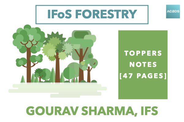 [Topper Notes ] Forestry By Gourav Sharma cover