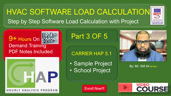 HVAC Designing- Carrier HAP 5.1 (Hourly Analysis Program) cover