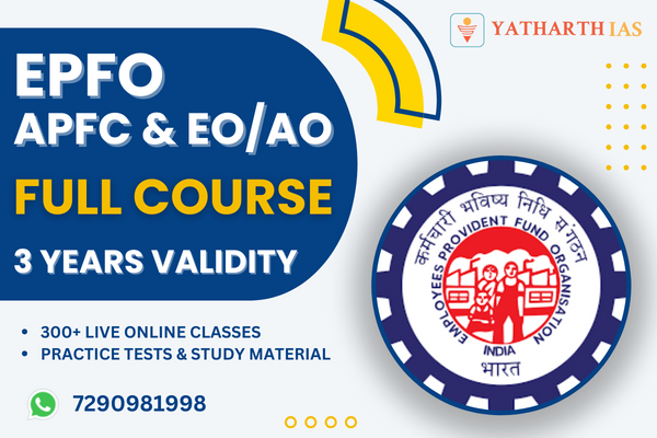 EPFO Exams Full Course - 3 years Validity cover
