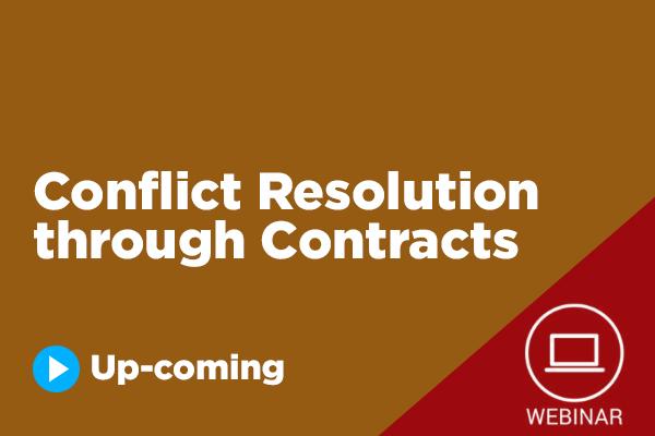 Conflict Resolution through Contracts cover