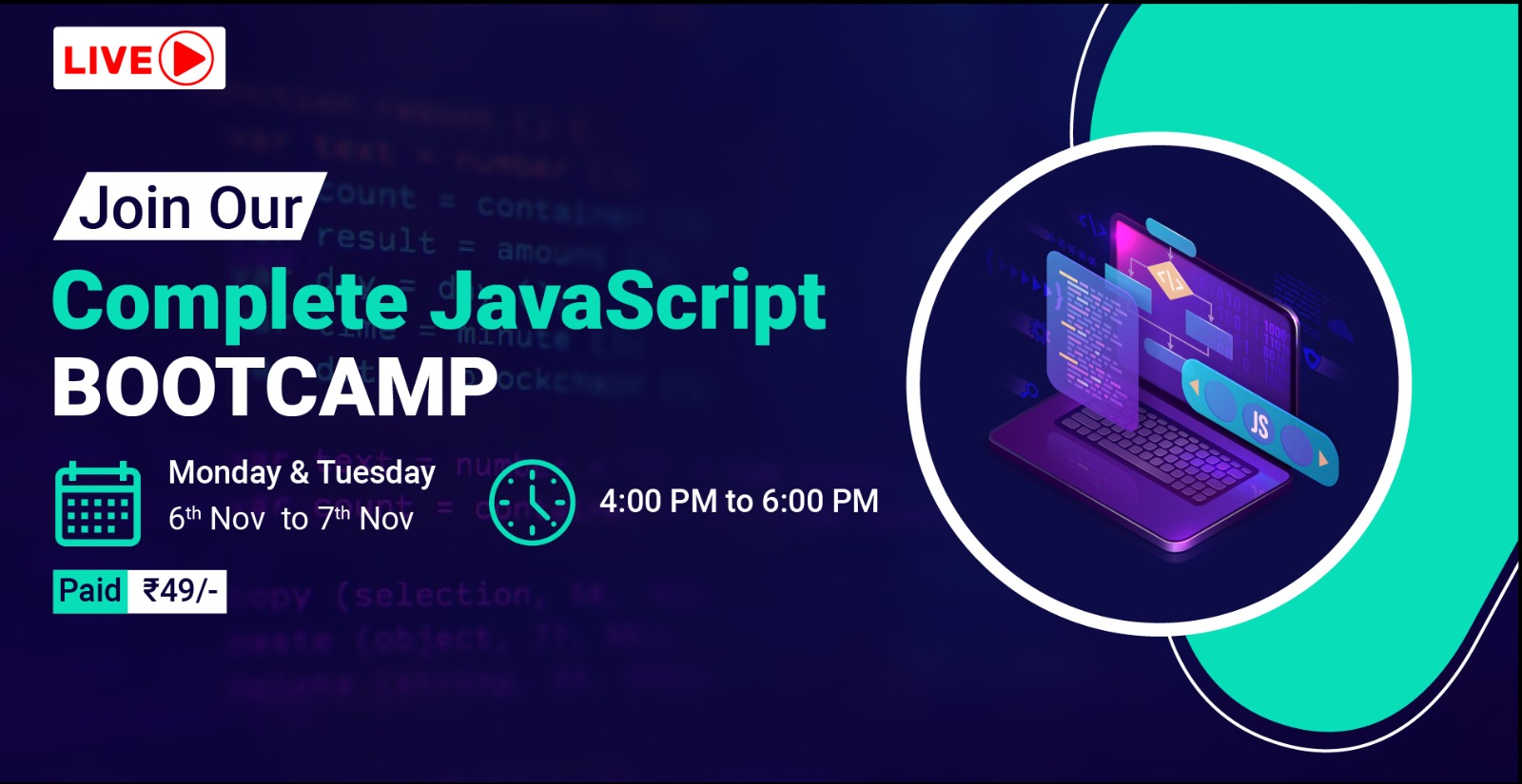 interskill it training perth – javascript... UpSkill Campus courses