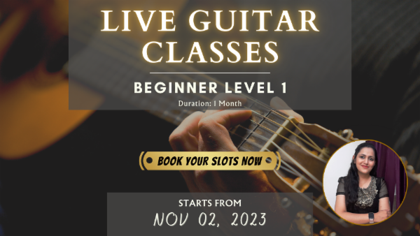 NOVEMBER 2023 - LIVE GUITAR CLASSES - pre - Bookings - Open cover