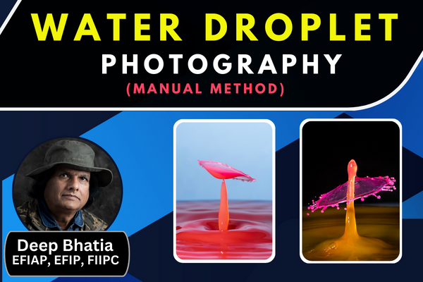 WATER DROPLET PHOTOGRAPHY (MANUAL METHOD) cover