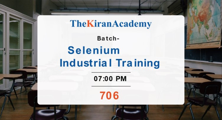On 706 Selenium On Job Training Sessions 07:00 PM cover