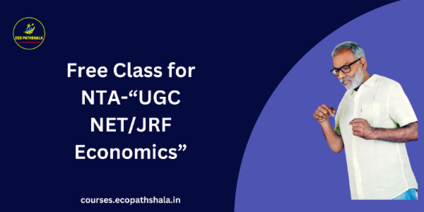 Free Class for NTA-“UGC NET/JRF Economics. cover