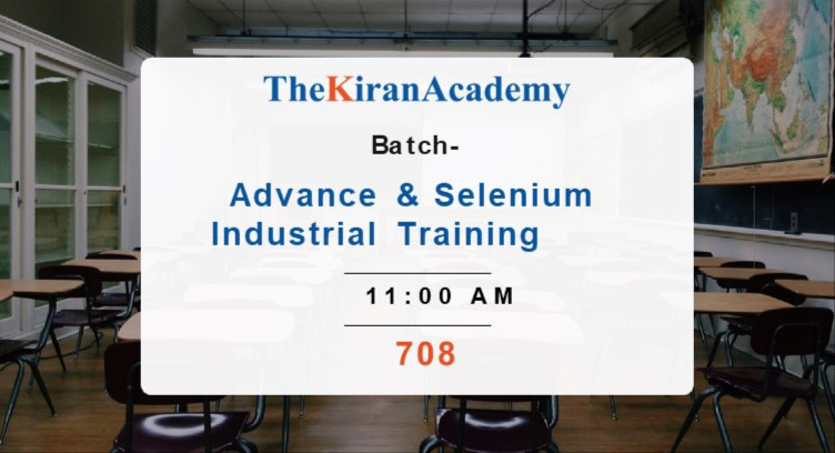 On 708 Advance Java and Selenium OJT - 11:00 AM cover