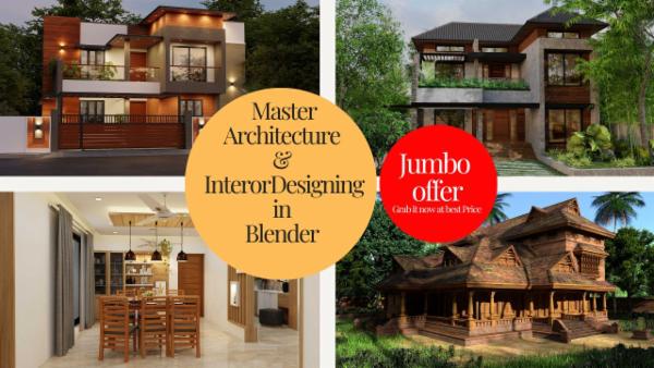 Master Architecture and Interor Designing in Blender cover
