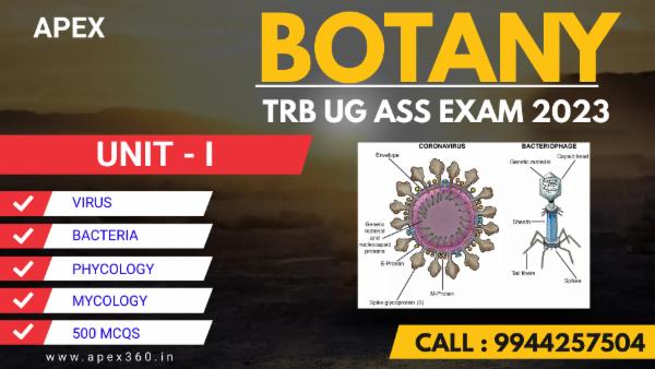TRB UG BOTANY EXAM 2023 cover