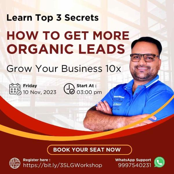 3 Secrets to Generate More Leads - Live Workshop cover