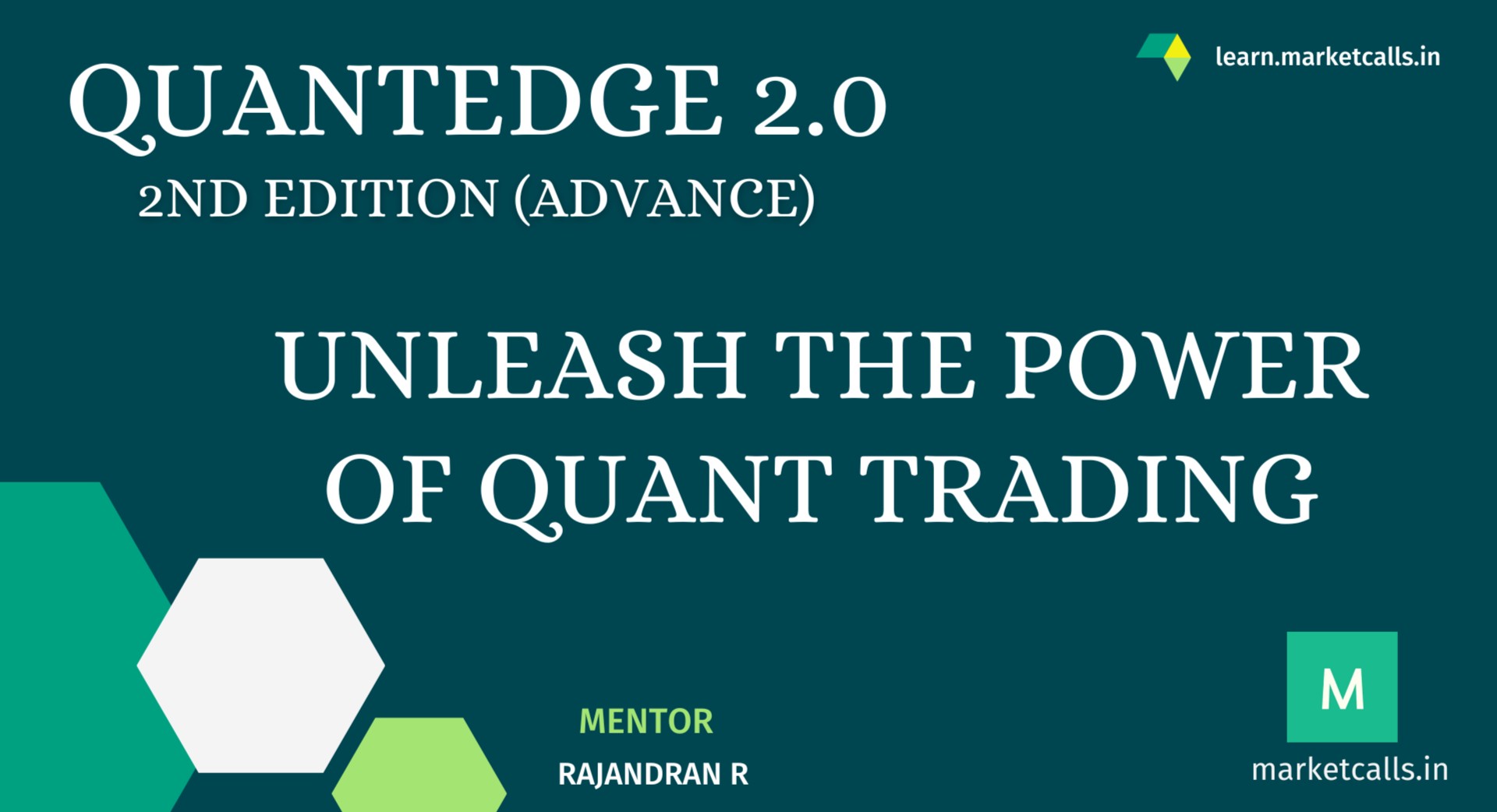 QuantEdge 2.0 - Advanced - Jan 2024 Edition cover