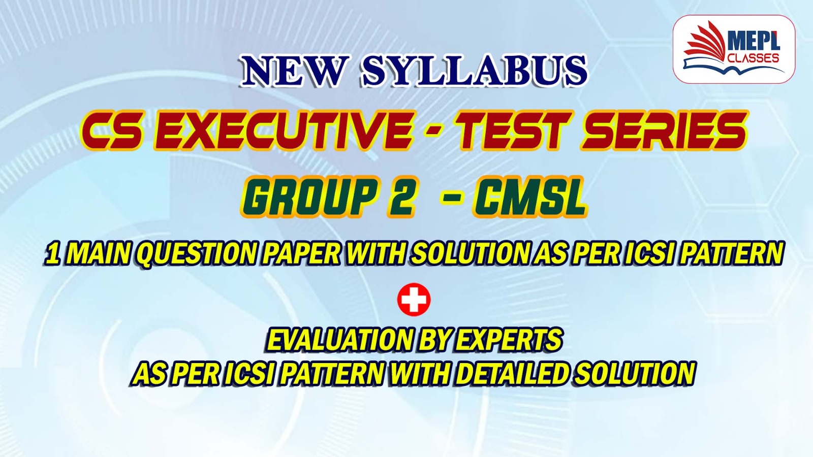 CS EXECUTIVE (NEW) - TEST SERIES - CMSL cover