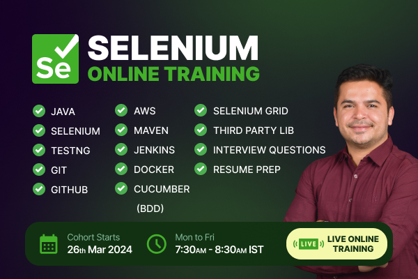 Selenium Online Training With Framework And Interview Preparation cover