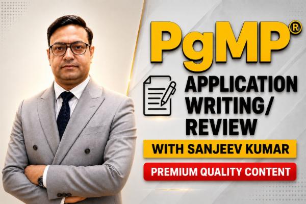 PgMP Application Writing Support cover