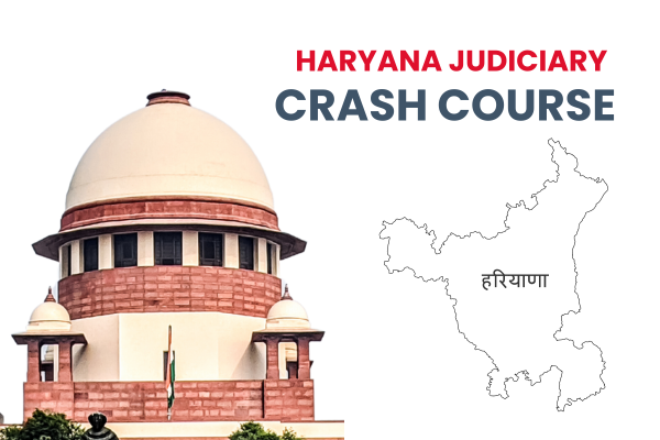 Haryana Judiciary 2 Months Crash Course 2024 (100+ live Interactive classes and 3500+ Plus MCQ Questions Mock Test Series) cover