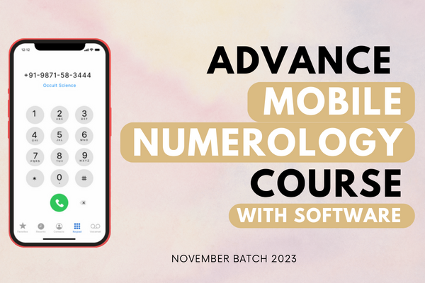 Advance Mobile numerology Course (Nov Batch 2023) cover