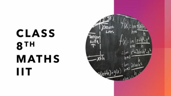 CLASS 8 MATHS IIT cover