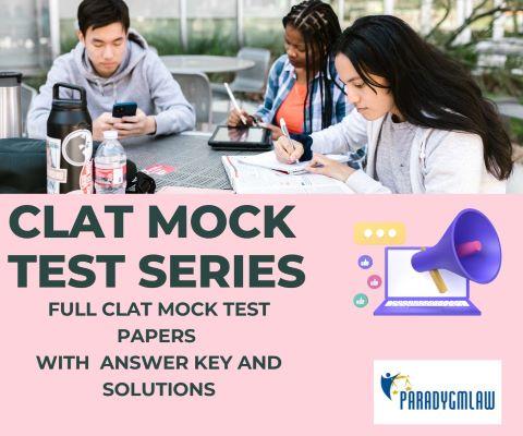 CLAT MOCK TEST SERIES cover