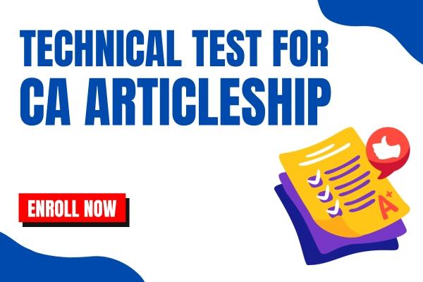 Technical Test for CA Articleship cover