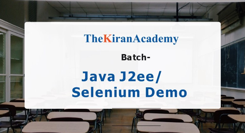 Java J2ee, Selenium Demo cover