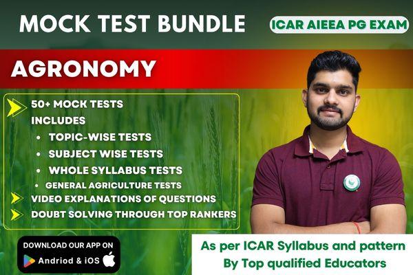 AGRONOMY PAID MOCK TEST BUNDLE FOR ICAR AIEEA PG EXAM cover