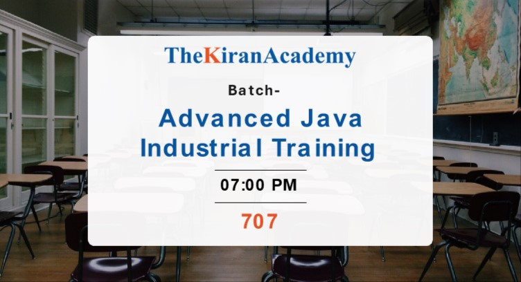 On 707 Advance Java on Job Training Session- 07:00 PM cover