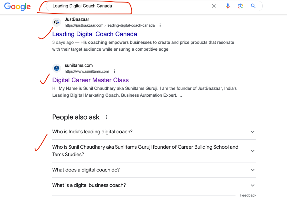 Sunil Chaudhary Best SEO Coach in India World Google Search Results