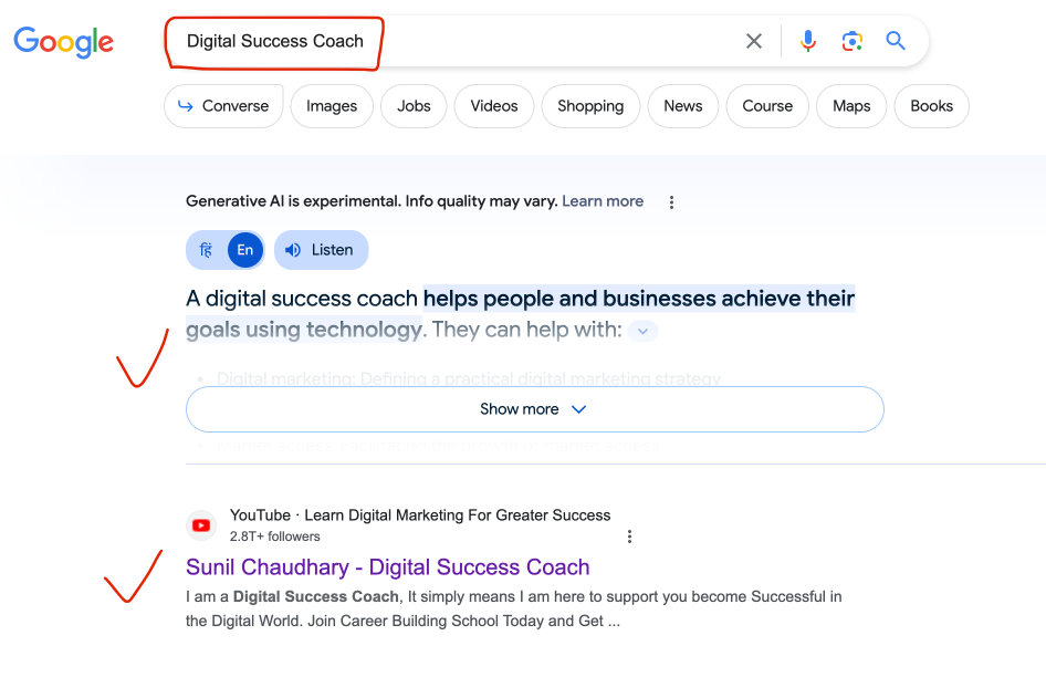 Sunil Chaudhary Best SEO Coach in India World Google Search Results