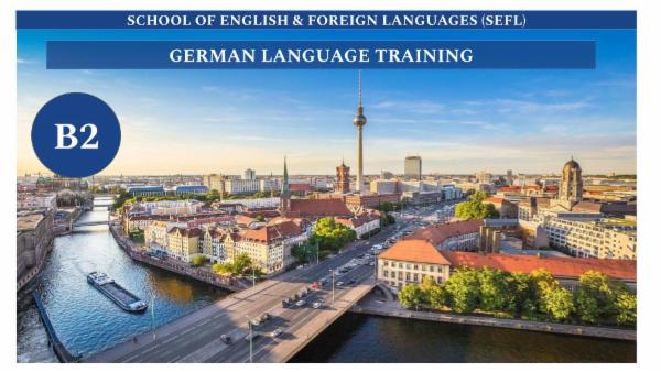 GERMAN LANGUAGE  LEVEL B2 cover