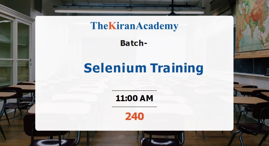On D 240 Selenium 11 AM ( Automation Testing ) cover