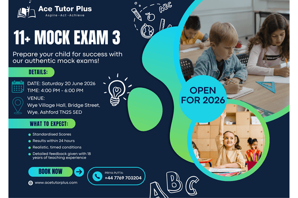 Mock Exam 3 - 11 plus cover