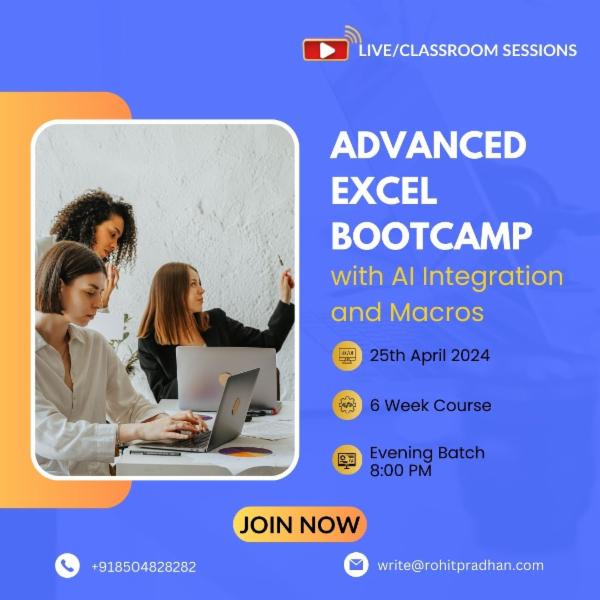 Advanced Excel Boot Camp with AI Integration and Macros cover