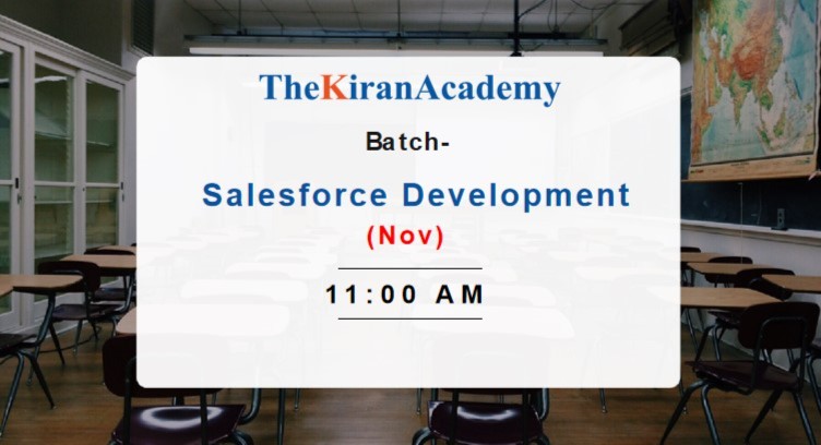 Salesforce Development Nov Batch- 11:00 AM cover