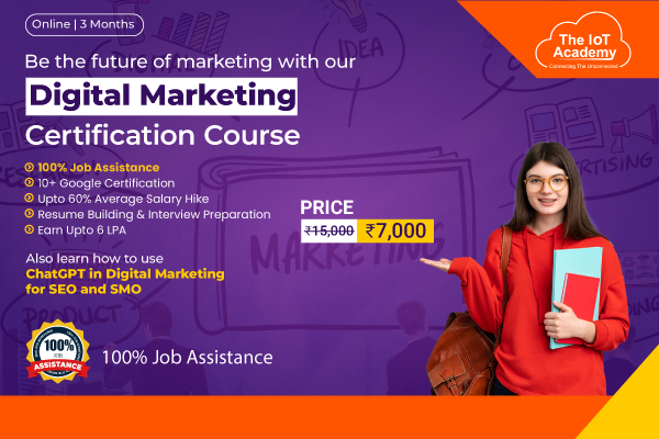 Online certification in Digital Marketing cover