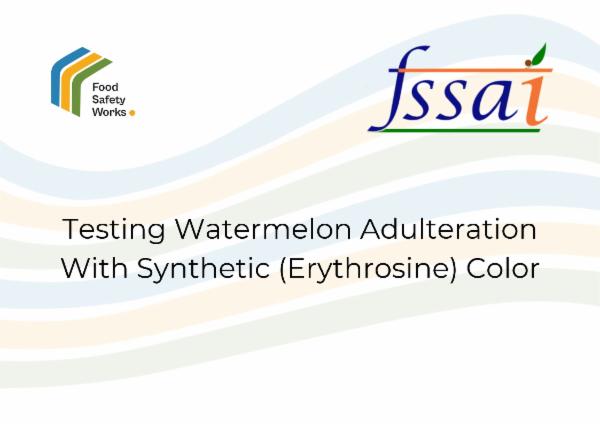 Testing Watermelon Adulteration With Synthetic (Erythrosine) Color cover