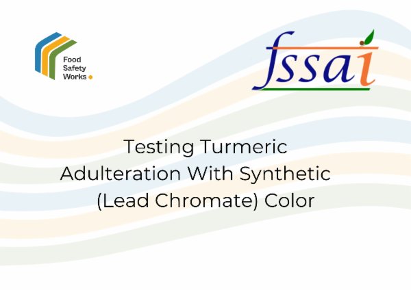 Testing Turmeric Adulteration With Synthetic (Lead Chromate) Color cover