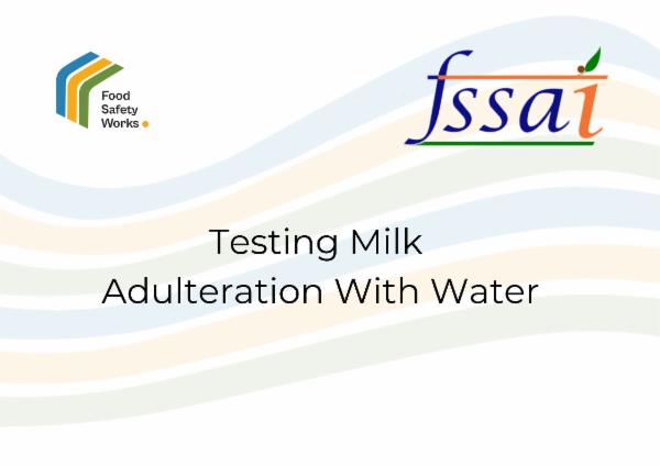 Testing Milk Adulteration With Water cover