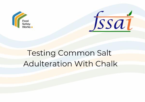 Testing Common Salt Adulteration With Chalk cover
