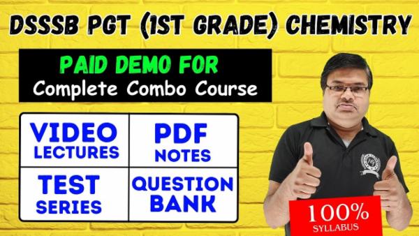 DSSSB PGT Chemistry Combo – Paid Demo cover