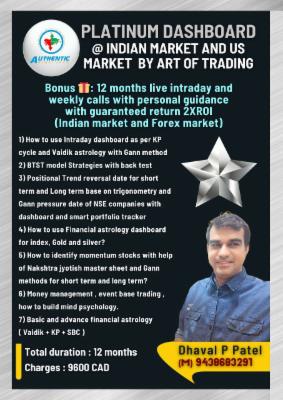 Forex currency and US market technical analysis course_1 year cover