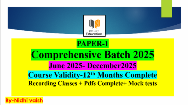 UNIT-WISE PAPER-1 ,1-10 COMPLETE -PDFS WITH LIVE +RECORDED SESSIONS|| JUNE 2025-DECEMBER2025 LATEST PATTERN cover